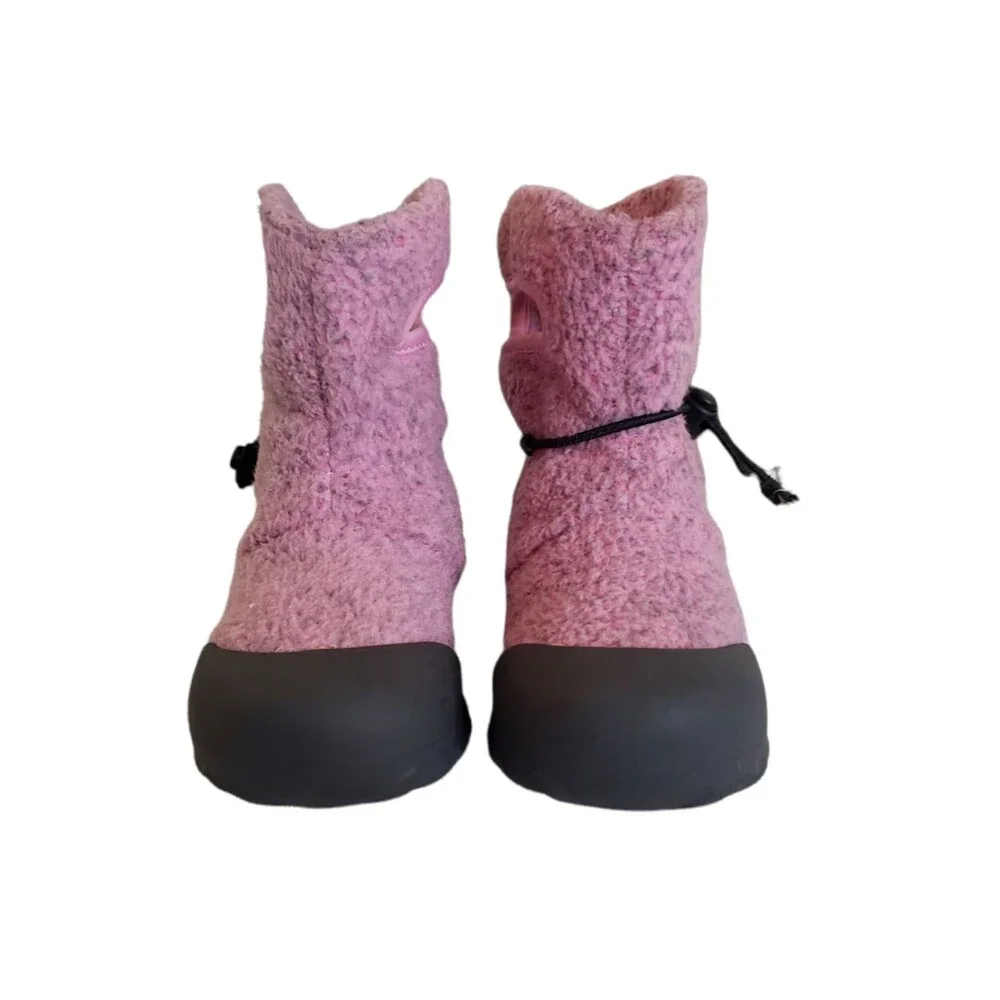 BOGS B-MOC Pink Fleece Winter Boots, Infant Toddler Girls Size 13